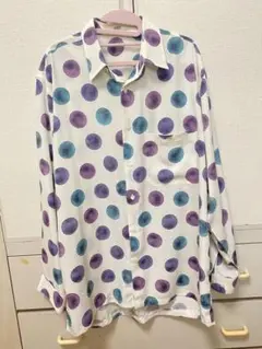 バレンシアガ BALENCIAGA PARIS レトロ アンティーク 柄シャツ