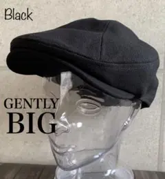 送料込 帽子 GENTLY キャンバス ハンチング こだわりの深さ BIG bk