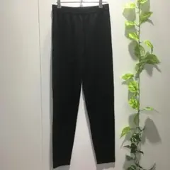 【CORDIER】ブラック ストレッチパンツ 裏起毛 全体毛玉あり 42