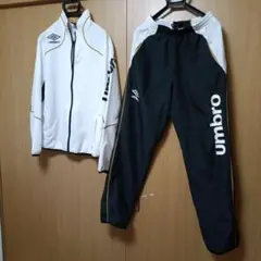 アンブロ umbro サッカー トレーニングウェア ジャージ 上下 サイズo 白