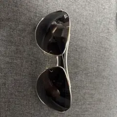 Ray-Ban シルバー ブラックレンズ サングラス