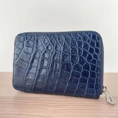 ⭐️未使用級⭐️ ITTI イッチ　クロコダイル　二つ折り財布　収納多数　ブラック CRISTY STUFFING MID WLT.5｜高級クロコダイルレザー使用