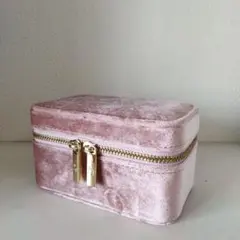4℃ アクセサリーケース ジュエリーボックス ヨンドシー ベロア ピンク