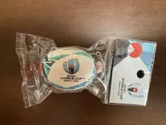 新品未開封品　2019ラグビーW杯　記念キーホルダー（ラグビーボール型）
