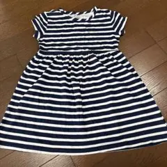 OLD NAVY 半袖ストライプワンピース 100