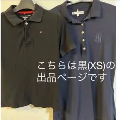 TOMMY HILFIGER ブラック ポロシャツ