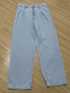 ユニクロ　デニムワイドパンツ
