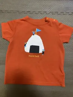 mont-bell オレンジ おにぎりTシャツ　80cm