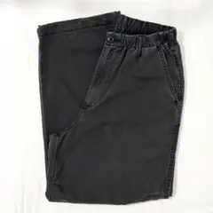 ユニクロ ワイドパラシュートパンツ デニム ダークグレー Sサイズ ユニクロ:C