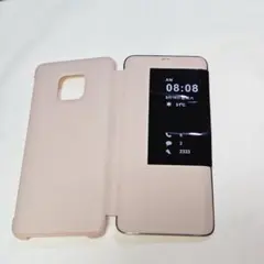 Huawei Mate20 Pro ケース/カバー 手帳型 窓付き ピンク