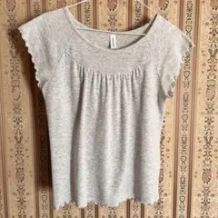 AS KNOW AS DE BASE グレー Tシャツ 半袖