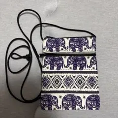 象柄サコッシュ スリムタイプ