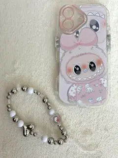 LABUBU ラブブ iPhone16ケース ストラップセット