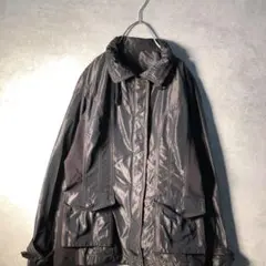 【ヴィンテージ】レトロ 異素材 切り替えジャケット 古着 used AS24