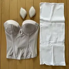 【bridal bloom】ビスチェD70、グンゼ腹巻きM
