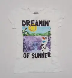 アナと雪の女王 オラフ Tシャツ 白 サイズS 120 未使用品 USA購入