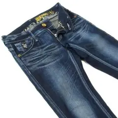 サムシングSD266▼ローライズタイトスキニーデニム▼濃紺▼26▼W約70cm