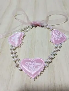 [ハンドメイド]　ロリィタネックレス　ピンク
