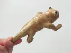 作家物、陶器のトカゲ? 猿?オブジェ 作品 現代アート デザイン 庚申 動物陶芸