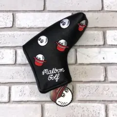 マルボン ゴルフ ヘッドカバー パター用 Malbon 黒
