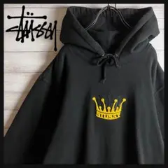 【激レア】STUSSY ステューシー クラウン パイルロゴ パーカー