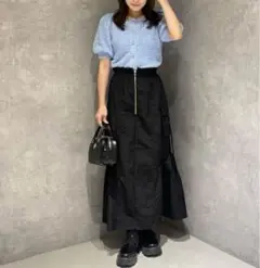 未使用 ナイロンカーゴマーメイドスカート