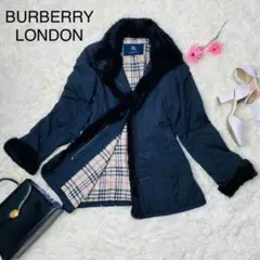【BURBERRY LONDON】ブラック ノヴァチェック コート
