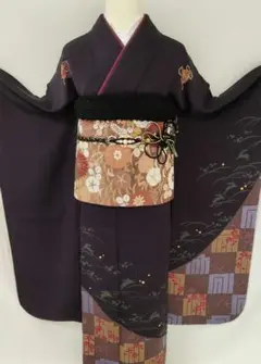 【RetoroModern】★★正絹振袖と袋帯セット★★