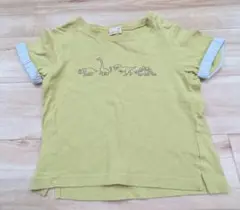 ㉓petit main 恐竜刺繍 Tシャツ 80