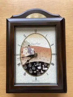 【新品未使用】キーボックス レターボックス 壁掛け時計式 アンティーク調