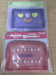 一番くじ　カンロ　ピュレグミ　C賞　メッシュポーチ　ピュレグミ　マロッシュ