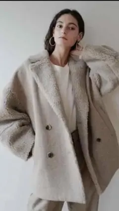CLANE クラネ ボアコンビネーションコクーンPコート