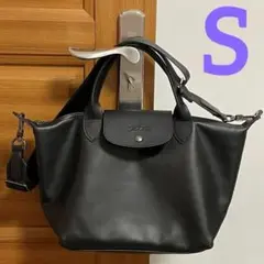 Longchamp ル プリアージュ キュイールトップハンドルバッグ S
