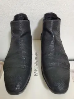 ●美品 EMPORIO ARMANI エンポリオアルマーニ ブーツ ブラック