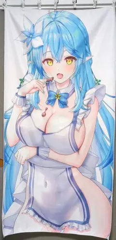 ホロライブ　雪花ラミィ　ビーチタオル
