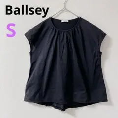 【ボールジィー】Ballsey フレンチスリーブトップス　カットソー　日本製　黒