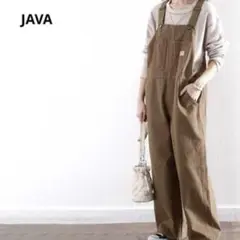 JAVA 《JAVA ジャバコラボ》綿100％のこだわりサロペット
