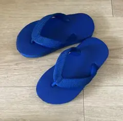 タイ製 キッズビーチサンダル ブルー 青 14〜15cm おしゃれ