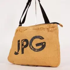 【美品✨】ジャンポールゴルチェ ショルダーバッグ キャンバス ベージュ JPG