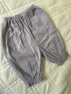 薄紫　ハーフパンツ コットン素材