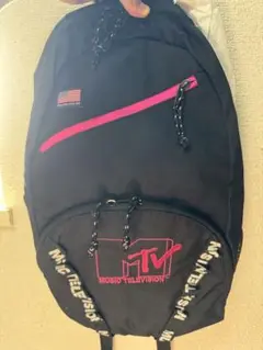 SPALDING バスケットリュック　 黒 ピンクロゴ　MTV