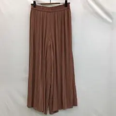 S462K レディースワイドパンツ M 茶 春夏 ユニクロ 7/18