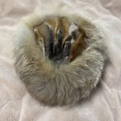ファー ベレー帽 ブラウン系