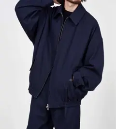 MARKAWARE 23AW ウール ワイドスポーツジャケット ネイビー 3