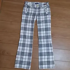 BURBERRY BLUELABEL パンツ 金ロゴボタン サイズ34