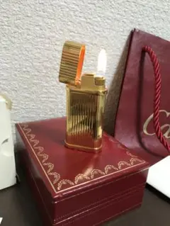 高級品 カルティエ ガスライター 2Cデコールゴールド GOLD