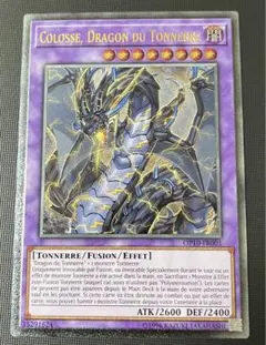 EU 遊戯王　超雷龍　サンダードラゴン　レリーフ　フランス語　②