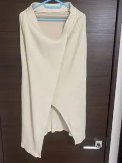 GU タイトスカート リブスカート　クリーム色 XL