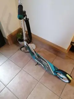 HUDORA スクーター 折りたたみ式 青/緑
