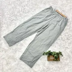 美品✨【UNIQLO】ユニクロ コットンリラックスアンクルパンツ 総ゴム (L)